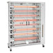 Rotisol USA FF1425-8G-SS Gas 8 Spit Commercial Rotisserie w/ 40 Bird Capacity, Natural Gas-cityfoodequipment.com