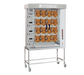 Rotisol USA FFS1175-4G-SS Gas 4 Spit Spatchcock Commercial Rotisserie w/ 16 Bird Capacity, Natural Gas-cityfoodequipment.com