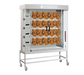 Rotisol USA FFS1425-4G-SS Gas 4 Spit Spatchcock Commercial Rotisserie w/ 20 Bird Capacity, Natural Gas-cityfoodequipment.com
