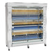 Rotisol USA GF1675-8G-SS Gas 8 Spit Commercial Rotisserie w/ 54 Bird Capacity, Natural Gas-cityfoodequipment.com