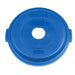 Rubbermaid 1788376 Round Recycling Trash Can Lid - Plastic, Blue-cityfoodequipment.com