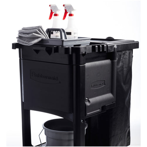 Rubbermaid 1861443 Locking Cabinet Door Kit for Executive Janitor Cleaning Cart, Black-cityfoodequipment.com