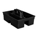 Rubbermaid 1880994 Bus Box w/ (2) Compartments - 15 1/4" x 10 3/4" x 6 1/2", Black-cityfoodequipment.com