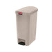 Rubbermaid 1883459 13 gal Rectangle Plastic Step Trash Can, 20 3/4"L x 13 1/2"W x 28 3/8"H, Beige-cityfoodequipment.com
