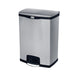 Rubbermaid 1901999 4 gal Rectangle Metal Step Trash Can, 21 4/5"L x 16 15/64" W x 31 53/64" H, Black-cityfoodequipment.com