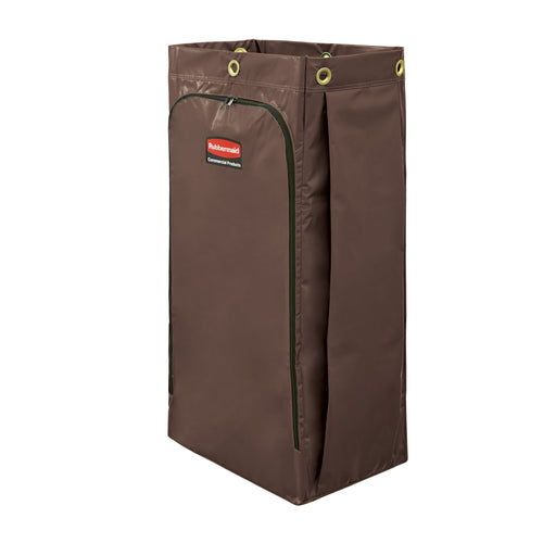 Rubbermaid 1966885 34 gal Replacement Bag for Janitorial Carts, Brown-cityfoodequipment.com