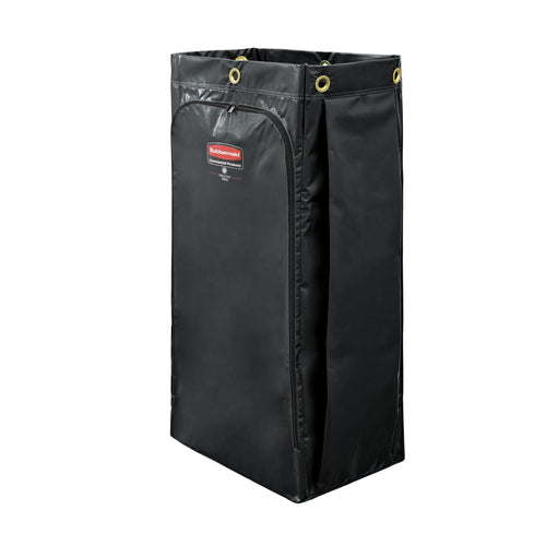 Rubbermaid 1966886 34 gal Vinyl Bag for Janitor Cleaning Cart, Black-cityfoodequipment.com