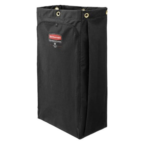 Rubbermaid 1966888 30 gal Bag for Housekeeping Cart - Canvas w/ Vinyl Lining, Black-cityfoodequipment.com