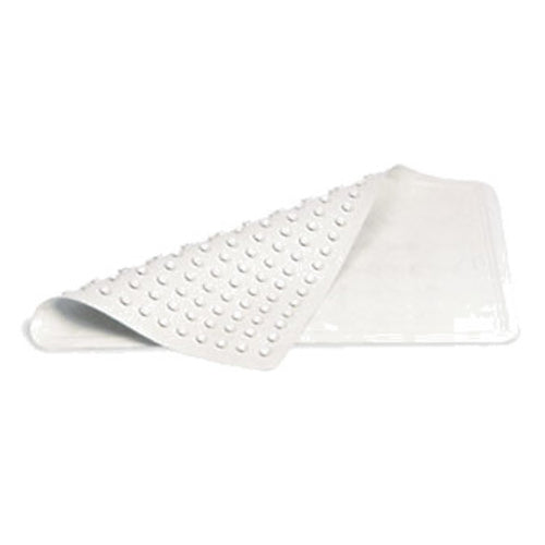 Rubbermaid 1982724 Safti Grip? Bathmat w/ Suction Backing - 22 1/2" x 14", Rubber, White-cityfoodequipment.com