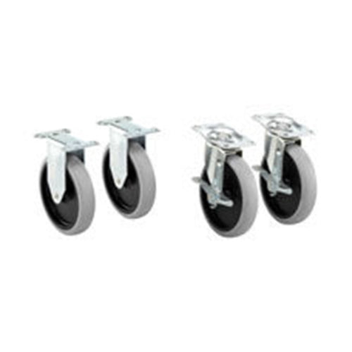 Rubbermaid 1997371 5" Casters for RCP Utility Carts, Gray-cityfoodequipment.com