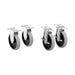 Rubbermaid 1997371 5" Casters for RCP Utility Carts, Gray-cityfoodequipment.com