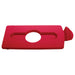 Rubbermaid 2007193 Hinged Lid Insert for 23 gal Slim Jim? Recycling Containers - Bottles/Cans, 16 1/2" x 8", Red-cityfoodequipment.com