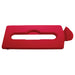 Rubbermaid 2007194 Hinged Lid Insert for 23 gal Slim Jim? Recycling Containers - Paper, 16 1/2" x 8", Red-cityfoodequipment.com