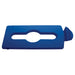 Rubbermaid 2007891 Hinged Lid Insert for 23 gal Slim Jim? Recycling Containers - Mixed Materials, 16 1/2" x 8", Blue-cityfoodequipment.com