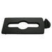 Rubbermaid 2007895 Hinged Lid Insert for 23 gal Slim Jim? Recycling Containers - Mixed Materials, 16 1/2" x 8", Black-cityfoodequipment.com