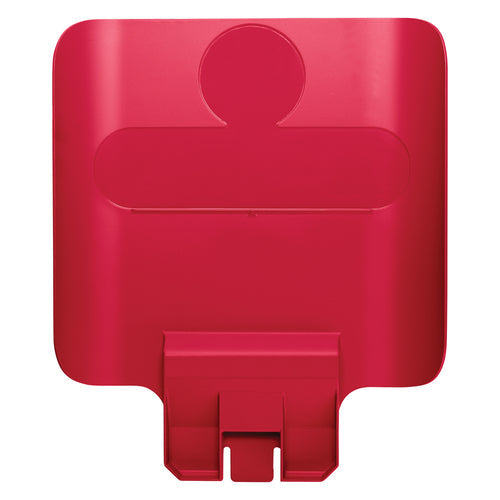 Rubbermaid 2007905 Billboard for Slim Jim? 23 gal Recycling Station Containers - 11 3/4" x 14 1/4", Plastic, Red-cityfoodequipment.com