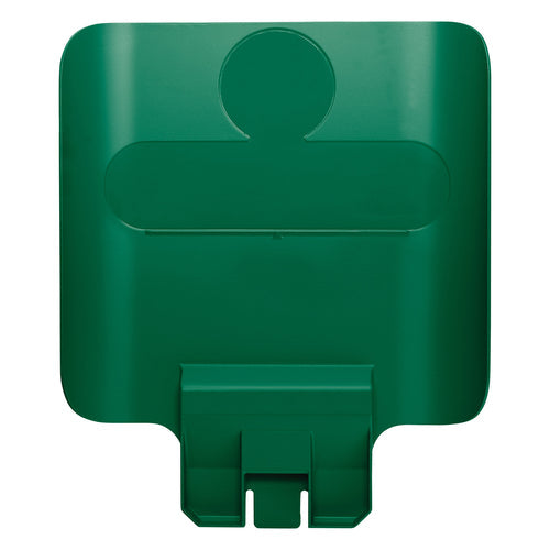 Rubbermaid 2007908 Billboard for Slim Jim? 23 gal Recycling Station Containers - 11 3/4" x 14 1/4", Plastic, Green-cityfoodequipment.com
