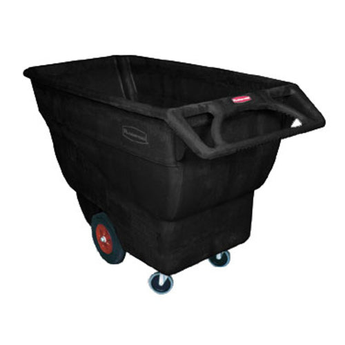 Rubbermaid FG101300BLA Trash Cart w/ 800 lb Capacity, Black-cityfoodequipment.com