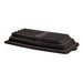 Rubbermaid FG102800BLA Rectangle Dome Tilt Truck Lid - Plastic, Black-cityfoodequipment.com