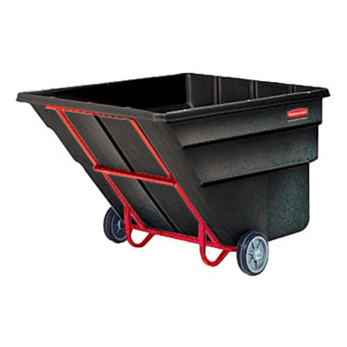 Rubbermaid FG103600 BLA 2 cu yd Trash Cart w/ 2300 lb Capacity, Black-cityfoodequipment.com