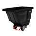 Rubbermaid FG130600BLA 1/2 cu yd Trash Cart w/ 1400 lb Capacity, Black-cityfoodequipment.com