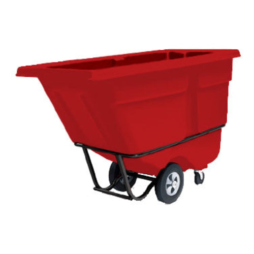 Rubbermaid FG131500RED 1 cu yd Trash Cart w/ 1250 lb Capacity, Red-cityfoodequipment.com