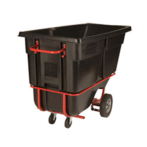 Rubbermaid FG131542BLA 1 cu yd Trash Cart w/ 1250 lb Capacity, Black-cityfoodequipment.com