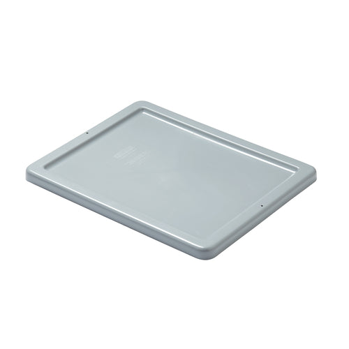 Rubbermaid FG172000GRAY Rectangle Flat Palletote Lid - Plastic, Gray-cityfoodequipment.com