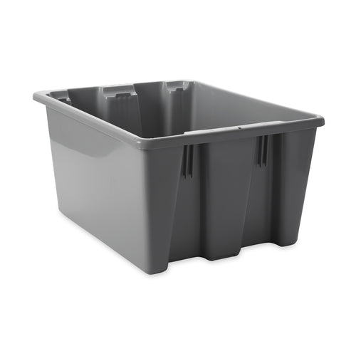 Rubbermaid FG172100GRAY Palletote® Bus Box - 19 1/2" X 15 1/2" X 10", Gray-cityfoodequipment.com