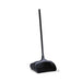Rubbermaid FG253104BLA Upright Dust Pan - 12 3/4x11 1/4x5" Rear Wheels, Black-cityfoodequipment.com