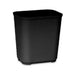 Rubbermaid FG254300BLA 28 qt Rectangle Waste Basket - Plastic, Black-cityfoodequipment.com