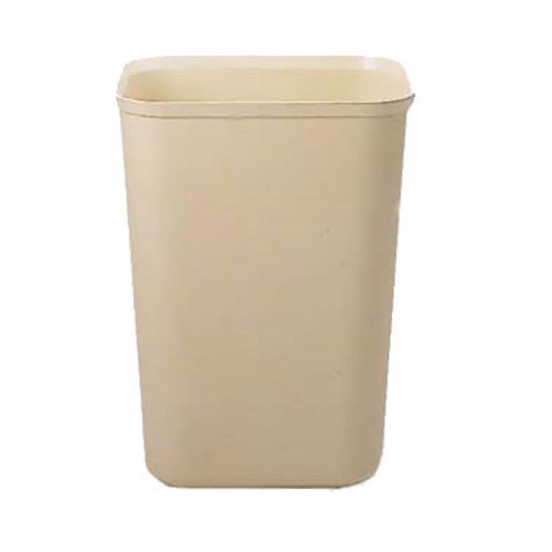 Rubbermaid FG254400BEIG 40 qt Rectangle Waste Basket - Plastic, Beige-cityfoodequipment.com