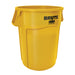 Rubbermaid FG265500YEL 55 gallon Brute Trash Can - Plastic, Round, Food Rated-cityfoodequipment.com
