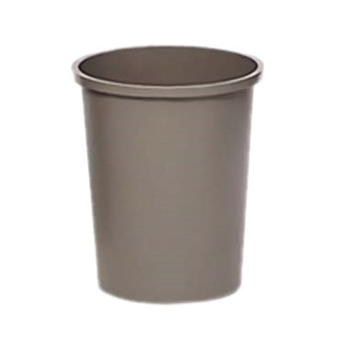 Rubbermaid FG294700GRAY 11 gallon Commercial Trash Can - Plastic, Round-cityfoodequipment.com