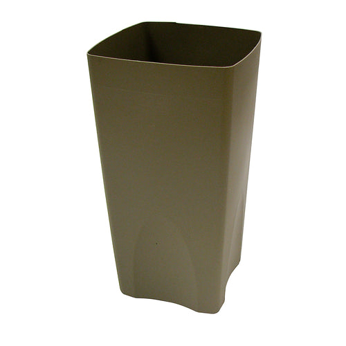 Rubbermaid FG356300BEIG 19 gal Square Rigid Trash Can Liner, Plastic - Beige-cityfoodequipment.com