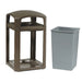 Rubbermaid FG397000 SBLE 35 gal Landmark Series Container - 26x26x40" Dome Top Frame, Sable-cityfoodequipment.com