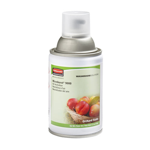 Rubbermaid FG4012451 5 1/4 Oz Microburst® 9000 Aerosol Air Neutralizer Refill, Orchard Fields-cityfoodequipment.com