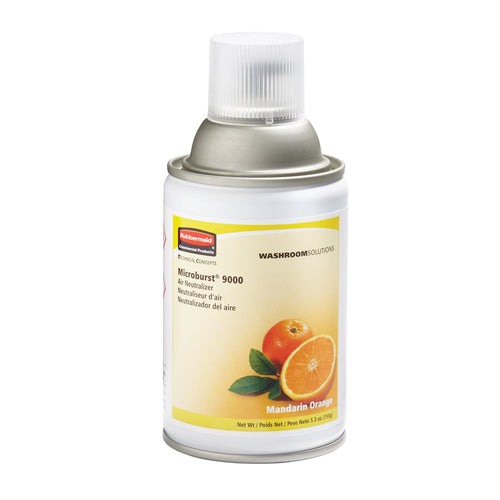 Rubbermaid FG402093 5 1/4 Oz Microburst® 9000 Aerosol Air Neutralizer Refill, Mandarin Orange-cityfoodequipment.com