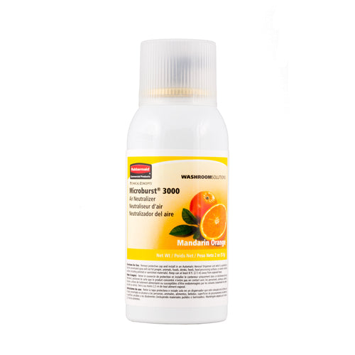 Rubbermaid FG402408 2 Oz Microburst® 3000 Aerosol Air Neutralizer Refill, Mandarin Orange-cityfoodequipment.com