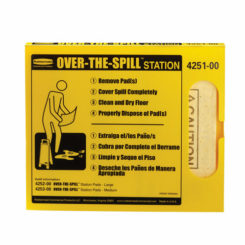 Rubbermaid FG425100 YEL Over-the-Spill Station Kit - Yellow-cityfoodequipment.com