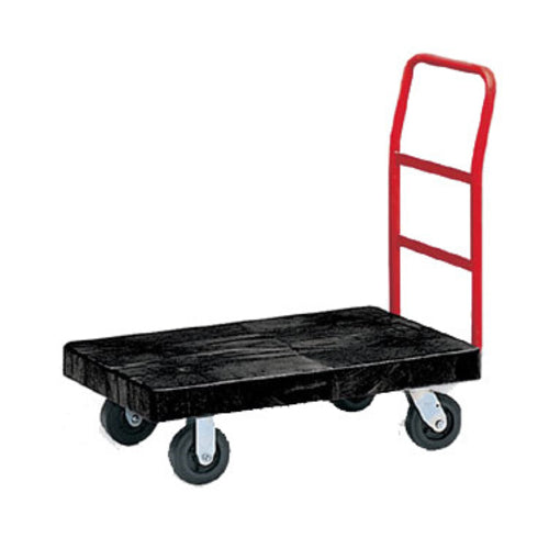 Rubbermaid FG440300BLA 500 lb Platform Truck w/ Tie Downs, 36"L x 24"W-cityfoodequipment.com