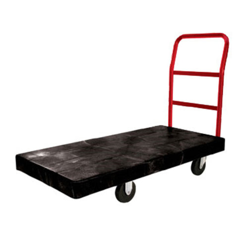 Rubbermaid FG444100BLA 2000 lb Platform Truck w/ Tie Downs, 48"L x 24"W-cityfoodequipment.com