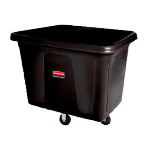 Rubbermaid FG460800 BLA Trash Cart w/ 300 lb Capacity, Black-cityfoodequipment.com