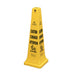 Rubbermaid FG627600 YEL Multi-Lingual Safety Cone - Caution, 12 1/4x12 1/4x36" Yellow-cityfoodequipment.com