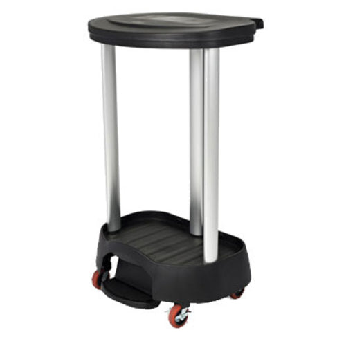 Rubbermaid FG630000 BLA Laundry Cart Hamper w/ Collapsible Basket, 22 3/4"L x 20 3/8"W x 37 1/4"H-cityfoodequipment.com