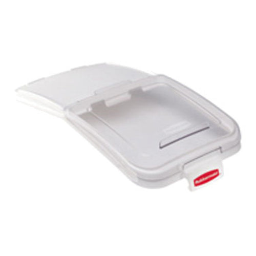 Rubbermaid FG9F7800CLR Prosave® Ingredient Bin Lid With 32 Oz Scoop - 29x14 1/2" Clear-cityfoodequipment.com