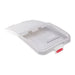 Rubbermaid FG9F7900CLR Prosave® Ingredient Bin Lid With 32 Oz Scoop - 29 X 17 1/5" Clear-cityfoodequipment.com