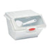 Rubbermaid FG9G6000WHT Prosave® Safety Storage Bin With Scoop - 2.62 Gallon Capacity, White-cityfoodequipment.com