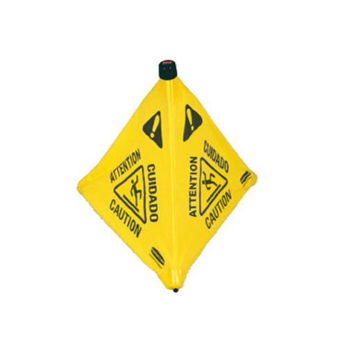 Rubbermaid FG9S0100 YEL 30" Wet Floor Safety Cone - Pop-Up, Yellow-cityfoodequipment.com