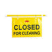 Rubbermaid FG9S1500 YEL Closed for Cleaning Sign - Yellow-cityfoodequipment.com